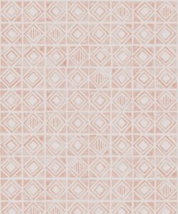 Tuile Wallpaper - Salmon Blanc - Nuancier