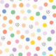 Happy Confetti Wallpaper - Blanc - Swatch