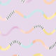 Happy Waves Wallpaper - Lilac - Swatch
