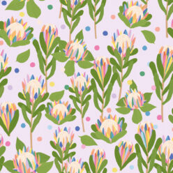 Protea Party Wallpaper • Fruity Lilac • Swatch