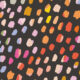 Rainbow Cheetah Wallpaper - Schwarz - Swatch
