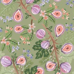 Figs Wallpaper • Sage • Swatch