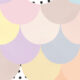 Happy Scales Mural - Pastel Spot - Swatch