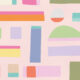 Shape Play Mural - Rosa - Swatch