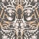 Clochettes & Iris Wallpaper - Marbre noir - Swatch