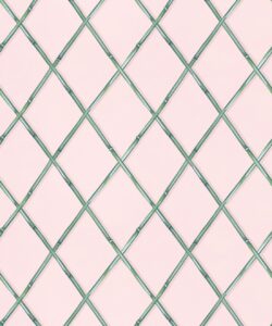 Colony Wallpaper • Pink & Green • Swatch