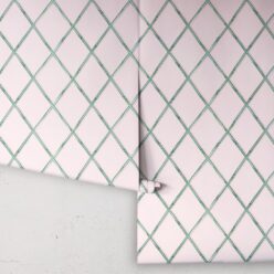 Colony Wallpaper • Pink & Green • Rolls