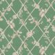 Petite Ivy Wallpaper - Dark Green  & Cane - Muestra