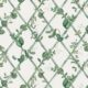 Petite Climbing Sweet Pea Wallpaper • Irish Linen & Green • Swatch