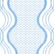Wavy Lines Wallpaper - Blau - Swatch