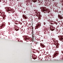 Golden Koi Wallpaper • Magenta • Rolls