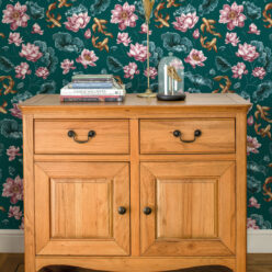 Golden Koi Wallpaper • Teal • Insitu