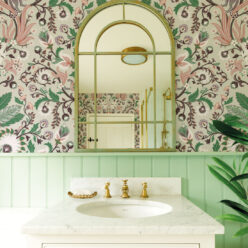 Jungle Symphony Wallpaper • Green Tea • Insitu