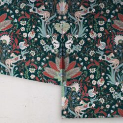 Jungle Symphony Wallpaper • Jade • Rolls