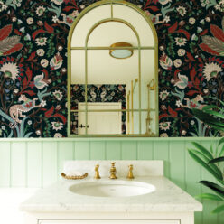 Jungle Symphony Wallpaper • Jade • Insitu
