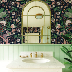 Jungle Symphony Wallpaper • Midnight Blue • Insitu