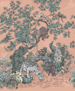 Sinharaja Mural - Rust - Swatch