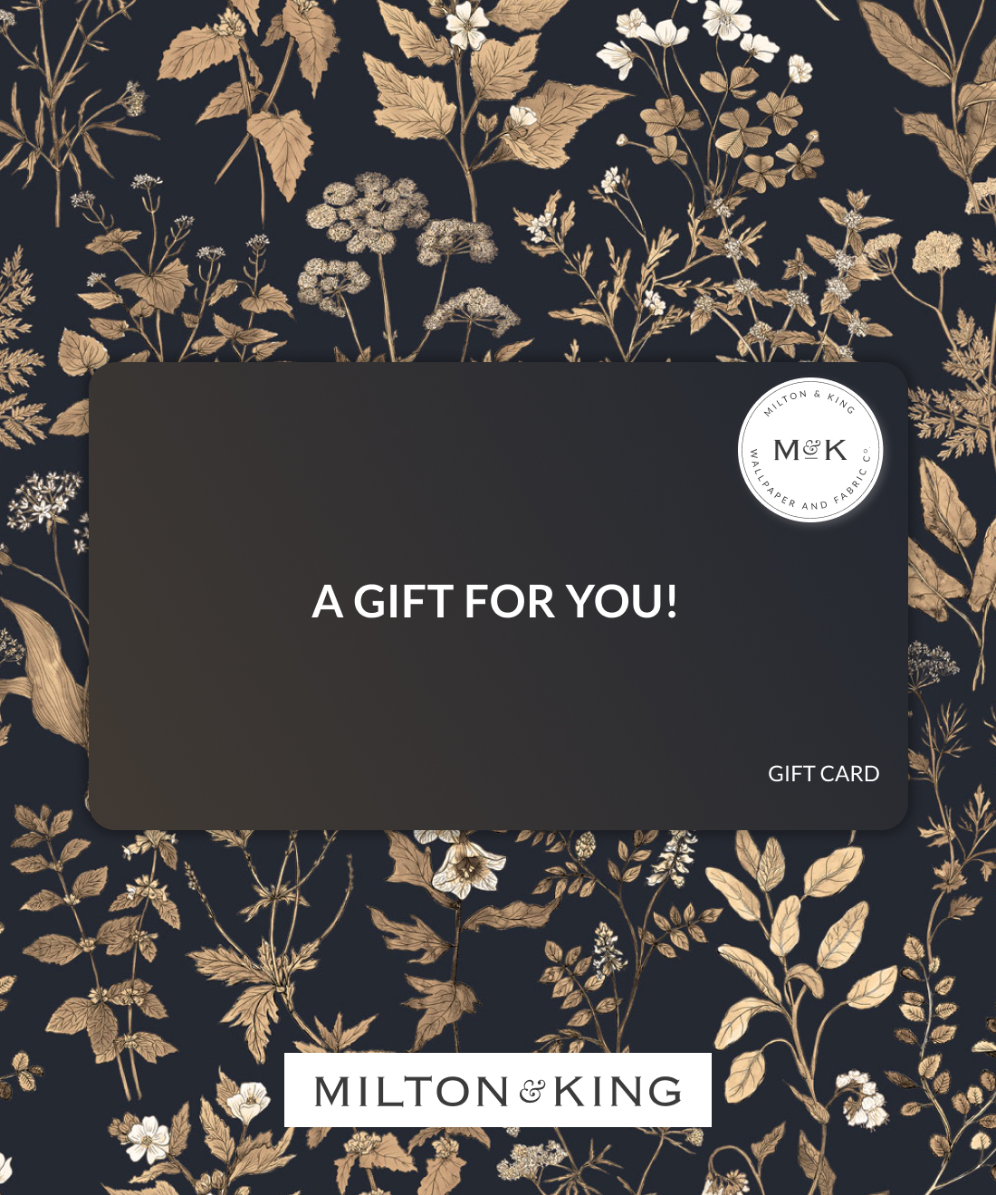 Milton & King - Un cadeau pour vous ! Carte Cadeau