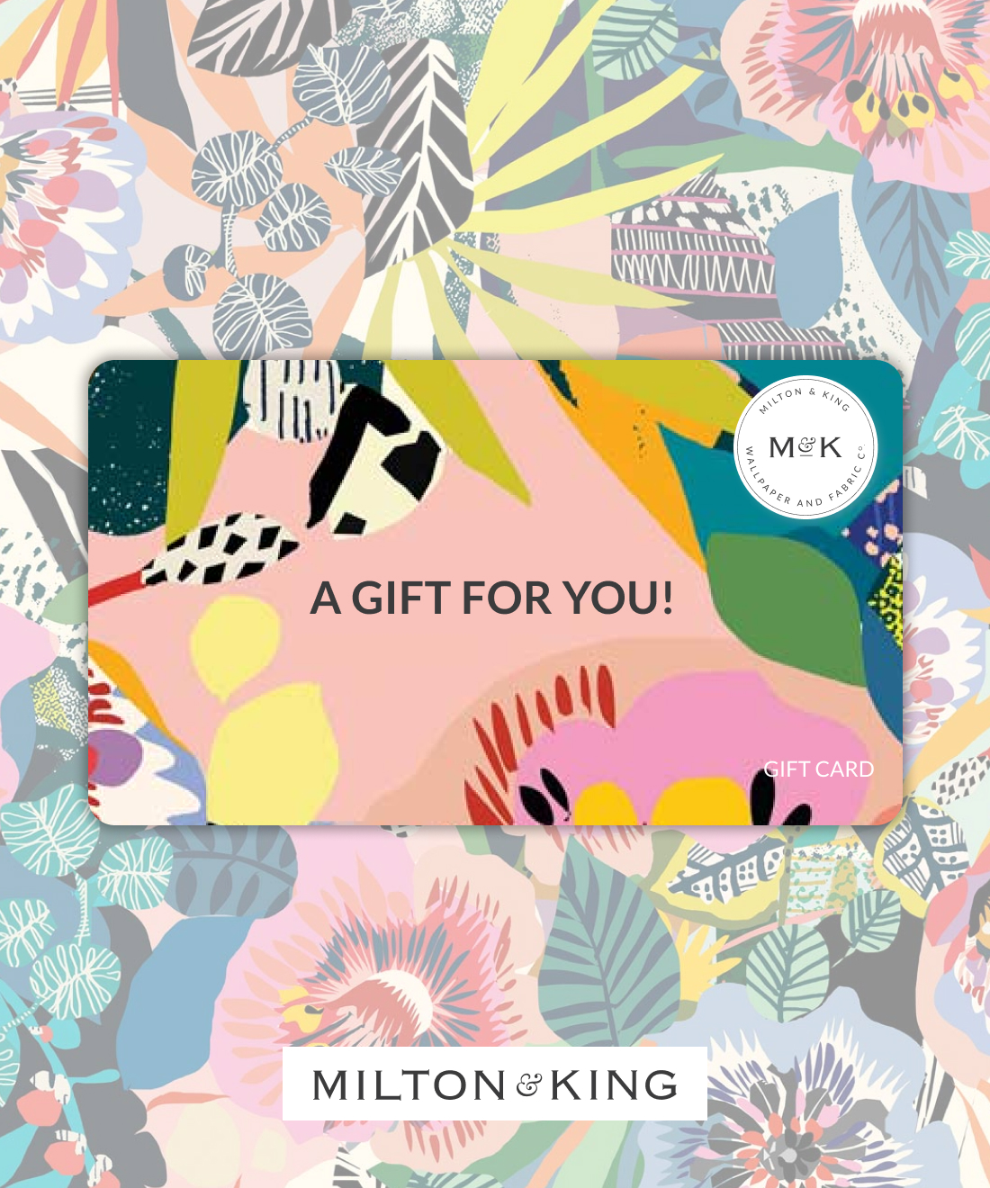 Milton & King - Ein Geschenk für Sie! Geschenkkarte