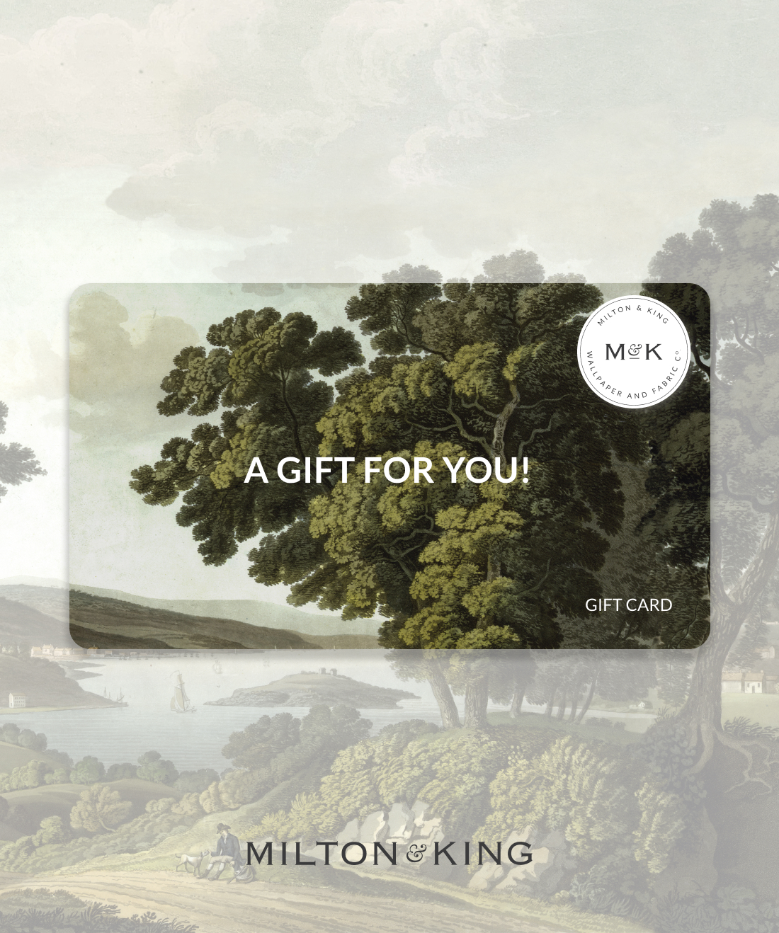 Milton & King - Ein Geschenk für Sie! Geschenkkarte