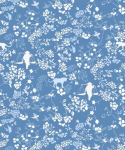 Maeve Oliver - Vintage Floral - Classic Blue