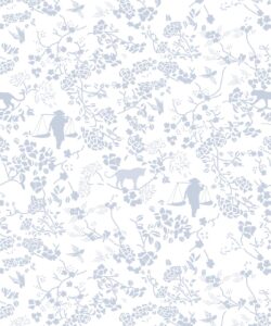 Maeve Oliver - Vintage Floral - Dusty Blue