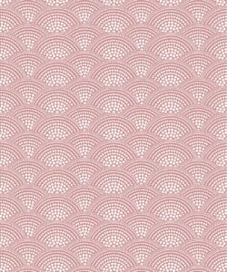 Dot Scallop Wallpaper • Cherry Blossom