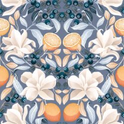 Lemons & Magnolia - Blue Denim