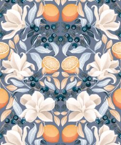 Limoni e Magnolia - Blu Denim