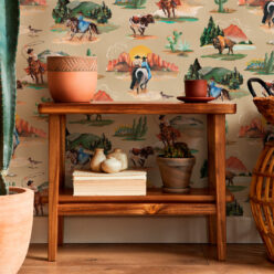 Frontier Wallpaper - Colorway: Canvas - Insitu