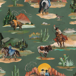 Frontier Wallpaper - Colorway: Evergreen - Swatch