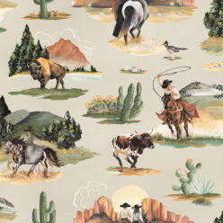 Frontier Wallpaper - Colorway: Stone - Swatch