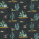 Roadrunner Wallpaper - Farbvariante: Marineblau - Muster