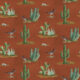 Papel pintado Correcaminos - Colorway: Rust - Swatch