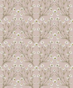 Wallpaper Republic - Collezione Emporio Floreale - Damasco a margherita - Dusty Rosa - Campionario