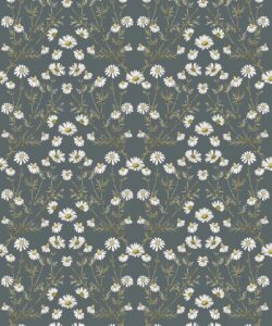 Wallpaper Republic - Collezione Emporio Floreale - Damasco a margherita - Slate Grigio - Campionario