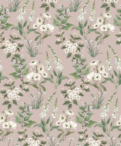 Wallpaper Republic - Collezione Emporio Floreale - Garden Delight - Dusty Pink - Swatch
