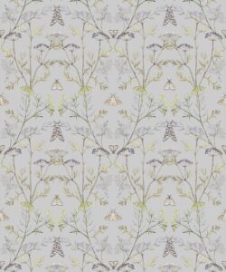 Wallpaper Republic - Collezione Emporio Floreale - Pizzo della Regina Anna - Dusty Blu - Swatch
