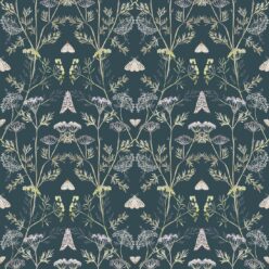 Wallpaper Republic - Floral Emporium Collection - Queen Anne’s Lace - Emerald - Swatch