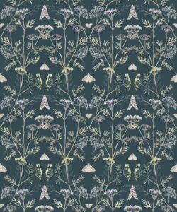 Wallpaper Republic - Collezione Emporio Floreale - Pizzo della Regina Anna - Emerald -Swatch