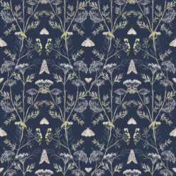 Wallpaper Republic - Floral Emporium Collection - Queen Anne’s Lace - Sapphire - Swatch