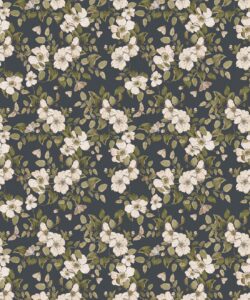 Wallpaper Republic - Collezione Emporio Floreale - Sweet Briar - Charcoal - Campionario