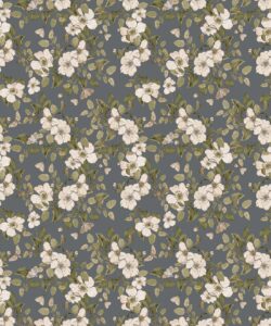 Wallpaper Republic - Collezione Emporio Floreale - Sweet Briar - Slate Grigio - Campionario