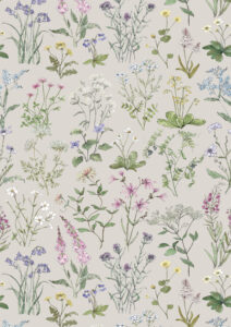 Wallpaper Republic - Collezione Emporio Floreale - Selvaggio Meadow - Stone -Swatch
