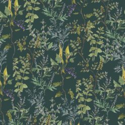Wallpaper Republic - Floral Emporium Collection - Woodland Floral - Green - Swatch