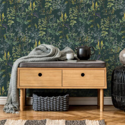 Wallpaper Republic - Floral Emporium Collection - Woodland Floral - Green - Insitu