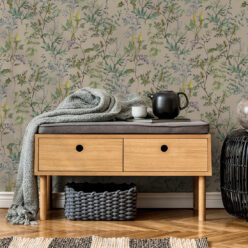 Wallpaper Republic - Floral Emporium Collection - Woodland Floral - Linen - Insitu