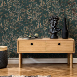 Wallpaper Republic - Floral Emporium Collection - Antique Botanica - Green - Insitu