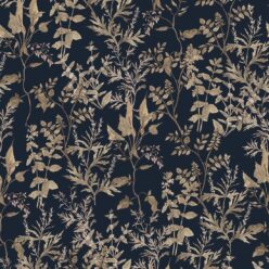 Wallpaper Republic - Floral Emporium Collection - Antique Botanica - Navy - Swatch