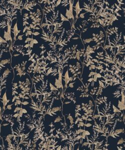 Wallpaper Republic - Collezione Emporio Floreale - Botanica Antica - Navy - Campionario